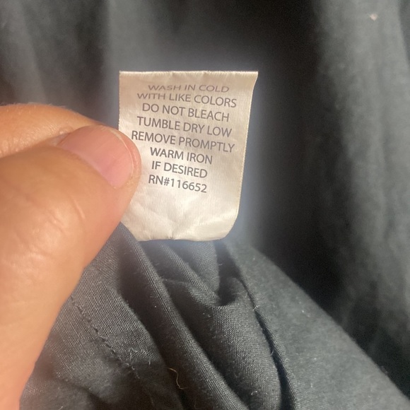 Manchester Esc Black Embroidery Button Down  Shirt - Picture 10 of 11